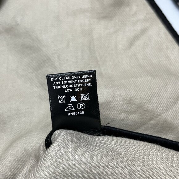 Lafayette 148 New York BlazerJacket Size 6 Black‎ Plaid Cotton Linen Academia - Picture 11 of 16